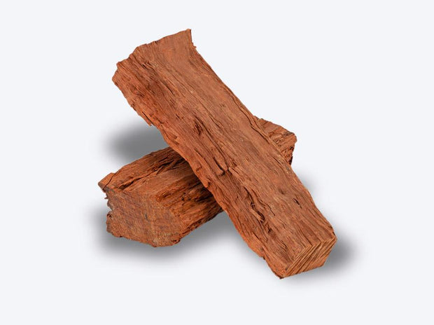 Double Split Redgum in a Wheelie Bin
